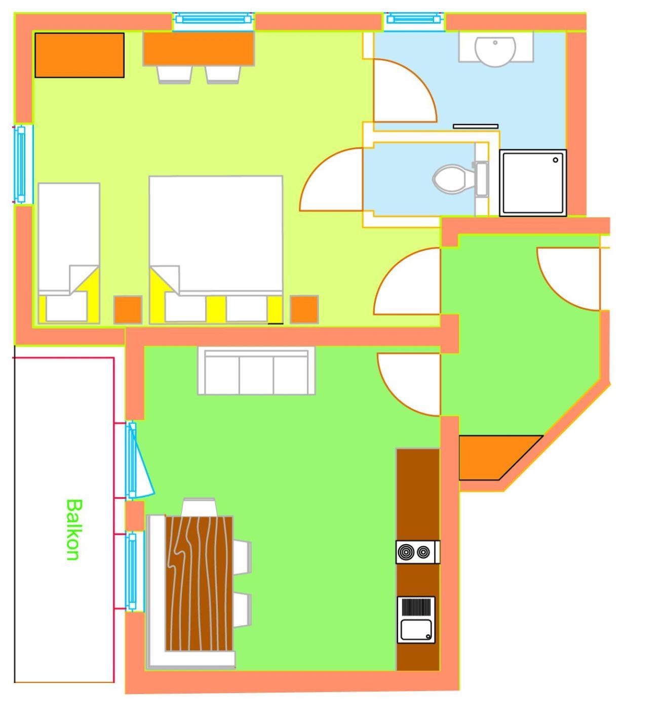 Haus Ofner Am Kreischberg Bed and Breakfast Sankt Georgen ob Murau Rum bild